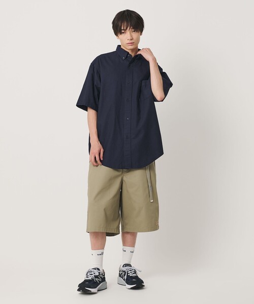 NICE WEATHER(ナイスウェザー)の「<NICE WEATHER>ボタンダウン ショートスリーブシャツ(シャツ/ブラウス・メンズ・ネイビー/ライトブルー・M/L/S)」の13枚目の写真