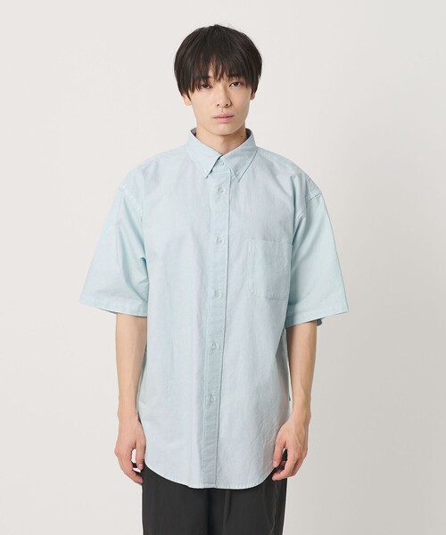 NICE WEATHER(ナイスウェザー)の「<NICE WEATHER>ボタンダウン ショートスリーブシャツ(シャツ/ブラウス・メンズ・ネイビー/ライトブルー・M/L/S)」の14枚目の写真