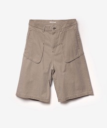 SULFUR DYED CHINO CLOTH BAGGY SHORTS