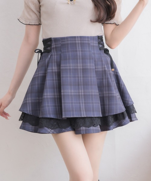 couture BY ROJITA(クチュールバイロジータ)の「レースアップ2段ティアードスカパン(スカート・レディース・マルチ/グレー/その他・FREE)」の5枚目の写真