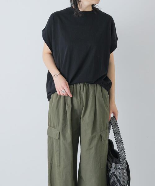 かぐれ(カグレ)の「フレンチスリーブカットソー(Tシャツ/カットソー・レディース・オフホワイト/ブラウン/ブラック・FREE)」の19枚目の写真