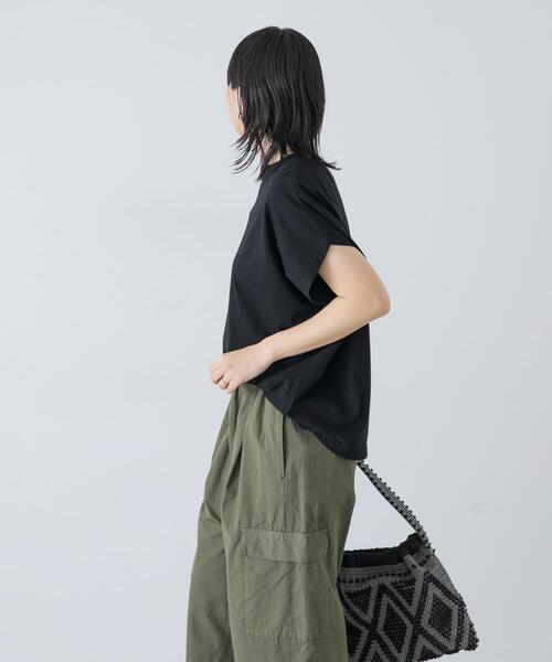 かぐれ(カグレ)の「フレンチスリーブカットソー(Tシャツ/カットソー・レディース・オフホワイト/ブラウン/ブラック・FREE)」の21枚目の写真