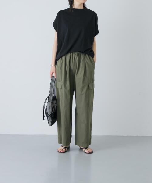 かぐれ(カグレ)の「フレンチスリーブカットソー(Tシャツ/カットソー・レディース・オフホワイト/ブラウン/ブラック・FREE)」の22枚目の写真