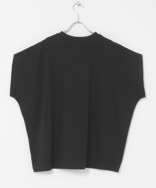 かぐれ(カグレ)の「フレンチスリーブカットソー(Tシャツ/カットソー・レディース・オフホワイト/ブラウン/ブラック・FREE)」の6枚目の写真