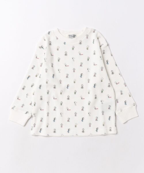 DENIM DUNGAREE(デニムダンガリー)の「Waffle SNOOPY Tee(Tシャツ/カットソー・キッズ・ホワイト・105cm/115cm/125cm)」の3枚目の写真