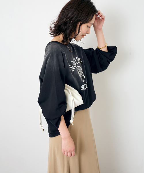 SCREEN STARS(スクリーンスターズ)の「SCREEN STARS SLOBE別注 LOGOカットソー(Tシャツ/カットソー・レディース・ブラウン/ピンク/ブラック・FREE)」の8枚目の写真