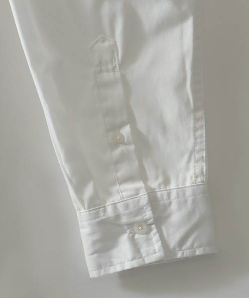 SITRY(シトリー)の「Animal Embroidery Broadcloth Shirt/アニマル 猫&犬 ワンポイント刺繍 ポケット ブロードシャツ 長袖シャツ(シャツ/ブラウス・メンズ・ストライプ/ブルー/ブラック/ホワイト・M/LL/L)」の12枚目の写真