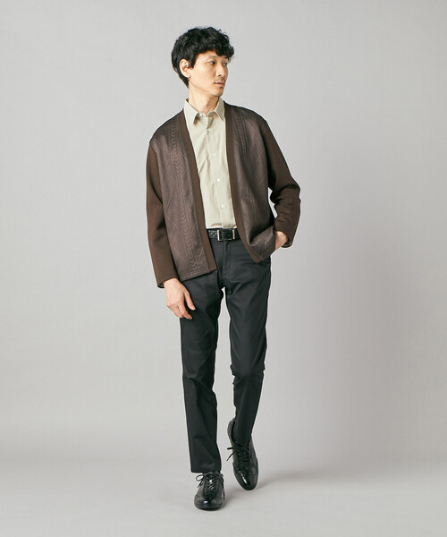 COMME CA MEN(コムサメン)の「ダイヤ柄コンビ ハッピカーディガン(カーディガン/ボレロ・メンズ・ブラック/ベージュ/ブラウン・M/L)」の20枚目の写真
