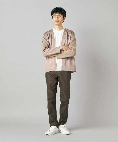 COMME CA MEN(コムサメン)の「ダイヤ柄コンビ ハッピカーディガン(カーディガン/ボレロ・メンズ・ブラック/ベージュ/ブラウン・M/L)」の17枚目の写真