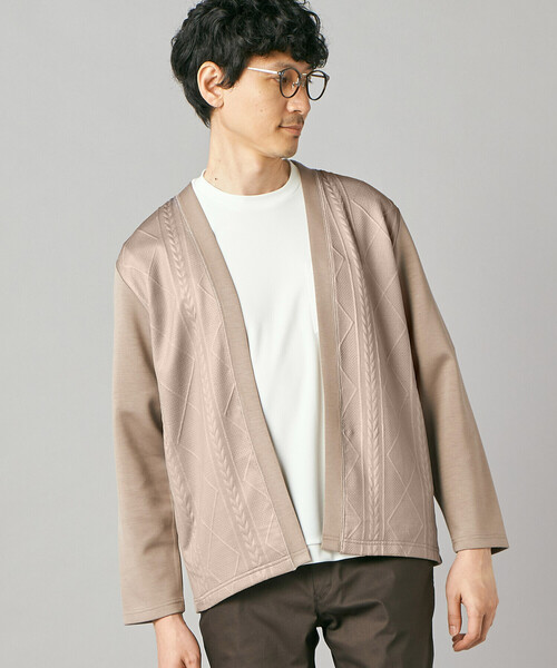 COMME CA MEN(コムサメン)の「ダイヤ柄コンビ ハッピカーディガン(カーディガン/ボレロ・メンズ・ブラック/ベージュ/ブラウン・M/L)」の15枚目の写真