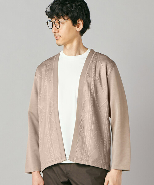 COMME CA MEN(コムサメン)の「ダイヤ柄コンビ ハッピカーディガン(カーディガン/ボレロ・メンズ・ブラック/ベージュ/ブラウン・M/L)」の14枚目の写真