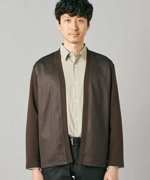 COMME CA MEN(コムサメン)の「ダイヤ柄コンビ ハッピカーディガン(カーディガン/ボレロ・メンズ・ブラック/ベージュ/ブラウン・M/L)」の13枚目の写真