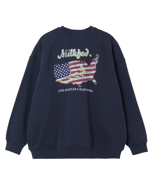 MILKFED.(ミルクフェド)の「AMERICAN FLAG SWEAT TOP(スウェット・レディース・ネイビー/レッド/オートミール・M/L)」の17枚目の写真