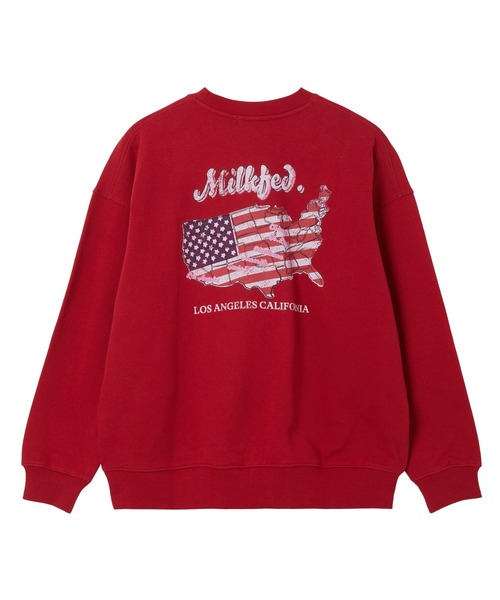 MILKFED.(ミルクフェド)の「AMERICAN FLAG SWEAT TOP(スウェット・レディース・ネイビー/レッド/オートミール・M/L)」の7枚目の写真