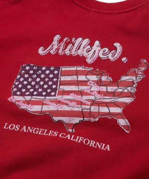 MILKFED.(ミルクフェド)の「AMERICAN FLAG SWEAT TOP(スウェット・レディース・ネイビー/レッド/オートミール・M/L)」の10枚目の写真