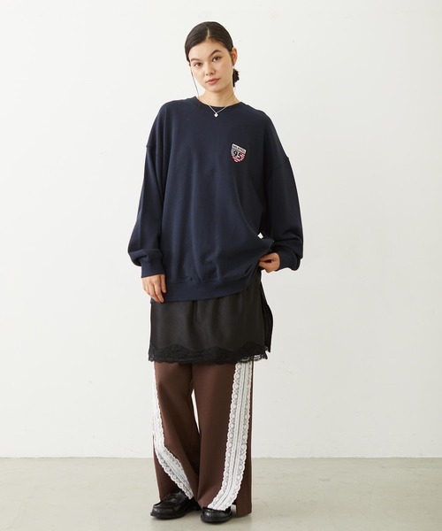 MILKFED.(ミルクフェド)の「AMERICAN FLAG SWEAT TOP(スウェット・レディース・ネイビー/レッド/オートミール・M/L)」の19枚目の写真