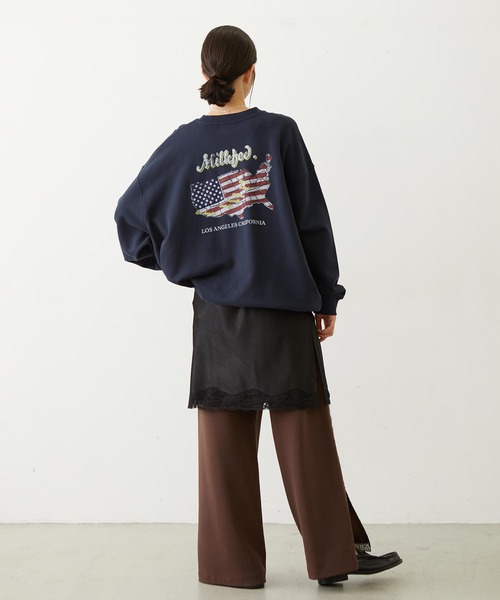 MILKFED.(ミルクフェド)の「AMERICAN FLAG SWEAT TOP(スウェット・レディース・ネイビー/レッド/オートミール・M/L)」の22枚目の写真