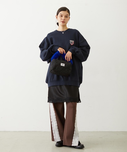 MILKFED.(ミルクフェド)の「AMERICAN FLAG SWEAT TOP(スウェット・レディース・ネイビー/レッド/オートミール・M/L)」の12枚目の写真