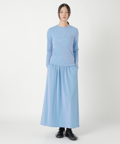 ZUCCa(ズッカ)の「BRIGHT JERSEY / スカート(スカート・レディース・イエロー/ライトブルー・M size)」の4枚目の写真
