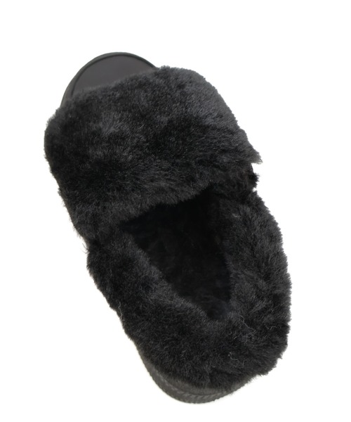 VIVIAN(ヴィヴィアン)の「もふぽか厚底モックムートンサボ(ブーツ・レディース・ブラック/ベージュ/キャメル・LL/L/M/S)」の7枚目の写真