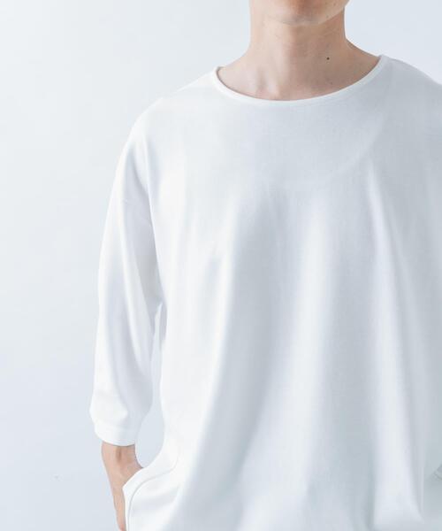 ITEMS URBANRESEARCH(アイテムズ アーバンリサーチ)の「TCポンチ7分袖カットソー(Tシャツ/カットソー・メンズ・ブラック/ピンク系その他/ダークブラウン/ホワイト・MEDIUM/LARGE)」の5枚目の写真