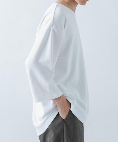 ITEMS URBANRESEARCH(アイテムズ アーバンリサーチ)の「TCポンチ7分袖カットソー(Tシャツ/カットソー・メンズ・ブラック/ピンク系その他/ダークブラウン/ホワイト・MEDIUM/LARGE)」の6枚目の写真