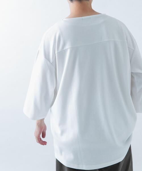 ITEMS URBANRESEARCH(アイテムズ アーバンリサーチ)の「TCポンチ7分袖カットソー(Tシャツ/カットソー・メンズ・ブラック/ピンク系その他/ダークブラウン/ホワイト・MEDIUM/LARGE)」の7枚目の写真