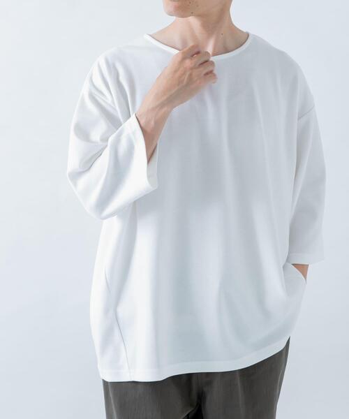 ITEMS URBANRESEARCH(アイテムズ アーバンリサーチ)の「TCポンチ7分袖カットソー(Tシャツ/カットソー・メンズ・ブラック/ピンク系その他/ダークブラウン/ホワイト・MEDIUM/LARGE)」の8枚目の写真