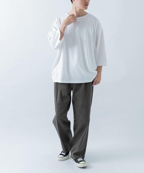 ITEMS URBANRESEARCH(アイテムズ アーバンリサーチ)の「TCポンチ7分袖カットソー(Tシャツ/カットソー・メンズ・ブラック/ピンク系その他/ダークブラウン/ホワイト・MEDIUM/LARGE)」の11枚目の写真