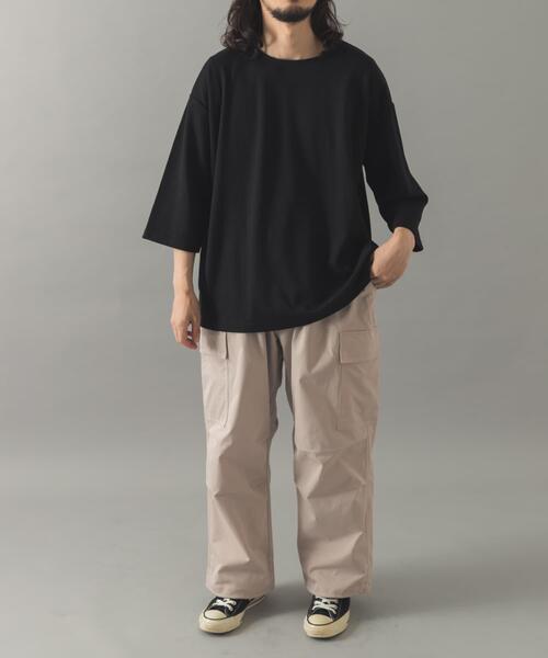 ITEMS URBANRESEARCH(アイテムズ アーバンリサーチ)の「TCポンチ7分袖カットソー(Tシャツ/カットソー・メンズ・ブラック/ピンク系その他/ダークブラウン/ホワイト・MEDIUM/LARGE)」の21枚目の写真