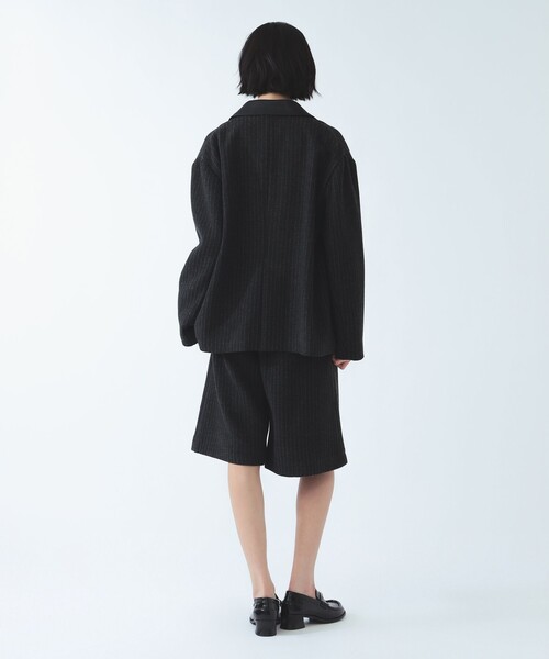 Ray BEAMS(レイビームス)の「ストライプ ワイド ハーフ パンツ(その他パンツ・レディース・グレー/ブラック・0/1)」の5枚目の写真