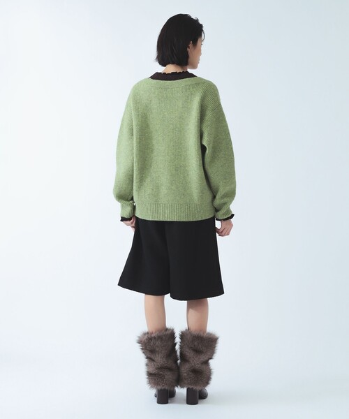 Ray BEAMS(レイビームス)の「ストライプ ワイド ハーフ パンツ(その他パンツ・レディース・グレー/ブラック・0/1)」の9枚目の写真