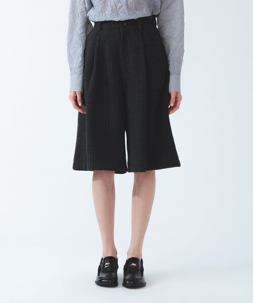 Ray BEAMS(レイビームス)の「ストライプ ワイド ハーフ パンツ(その他パンツ・レディース・グレー/ブラック・0/1)」の11枚目の写真
