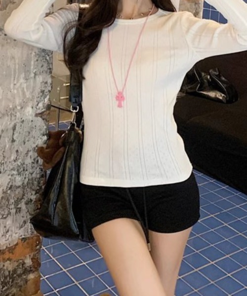 mebole(メボレ)の「simple long sleeve top(Tシャツ/カットソー・レディース・ホワイト・FREE)」の15枚目の写真