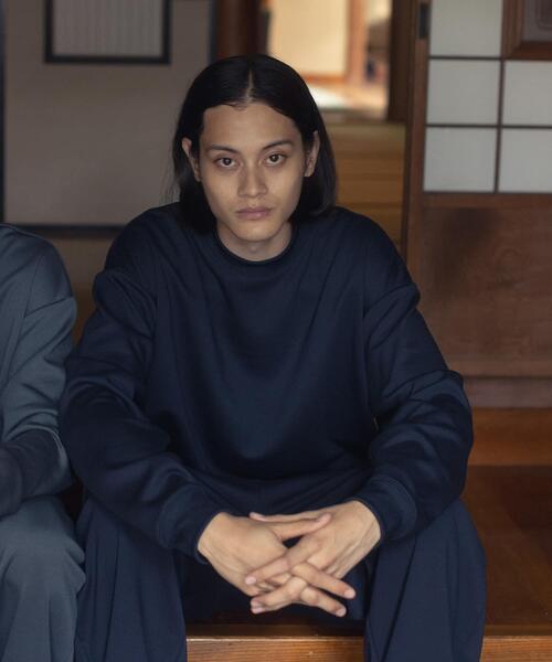 TOHA(トハ)の「リカバリーウェアカットソー長袖/ロングパンツ(ルームウェア/パジャマ・メンズ・チャコールグレー/ネイビー/ブラウン/アイボリー・SMALL/LARGE/X-LARGE/MEDIUM)」の5枚目の写真