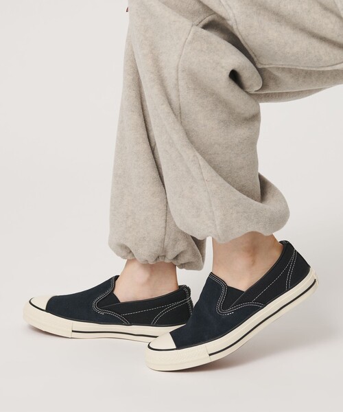 CONVERSE(コンバース)の「<CONVERSE>CS スリッポン スニーカー(スリッポン・レディース・ブラック・25cm/24cm/23cm)」の3枚目の写真