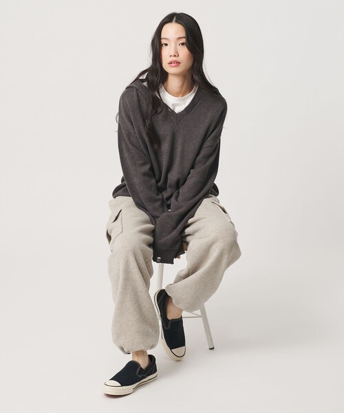 CONVERSE(コンバース)の「<CONVERSE>CS スリッポン スニーカー(スリッポン・レディース・ブラック・25cm/24cm/23cm)」の4枚目の写真