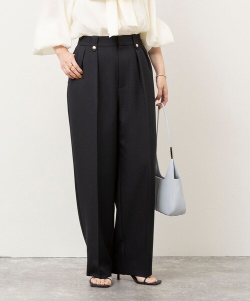 NOLLEY’S Sophi(ノーリーズソフィ)の「《セットアップ対応》シャークワイドパンツ(その他パンツ・レディース・ネイビー/チャコールグレー/オリーブ・34/38/36)」の10枚目の写真