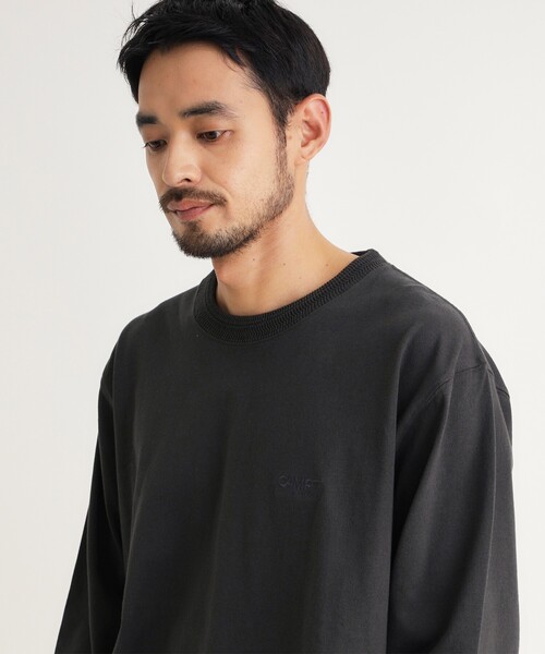 CAMP7(キャンプセブン)の「【体型カバー/1枚で決まる/綿100%】 CAMP7 ヘヴィーウェイトロンT(Tシャツ/カットソー・メンズ・ホワイト系/スミクロ/グレー・05/06/03/04)」の1枚目の写真