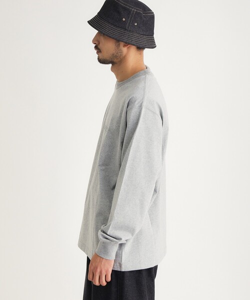 CAMP7(キャンプセブン)の「【体型カバー/1枚で決まる/綿100%】 CAMP7 ヘヴィーウェイトロンT(Tシャツ/カットソー・メンズ・ホワイト系/スミクロ/グレー・05/06/03/04)」の10枚目の写真