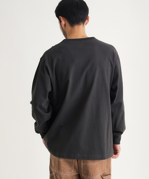 CAMP7(キャンプセブン)の「【体型カバー/1枚で決まる/綿100%】 CAMP7 ヘヴィーウェイトロンT(Tシャツ/カットソー・メンズ・ホワイト系/スミクロ/グレー・05/06/03/04)」の16枚目の写真