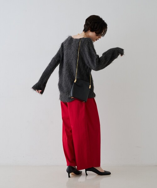 Rouge vif(ルージュヴィフ)の「モヘア混シャギーニットプルオーバー(ニット/セーター・レディース・ベージュ/グレー・フリー)」の16枚目の写真