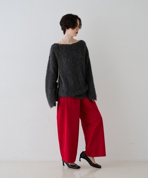 Rouge vif(ルージュヴィフ)の「モヘア混シャギーニットプルオーバー(ニット/セーター・レディース・ベージュ/グレー・フリー)」の17枚目の写真