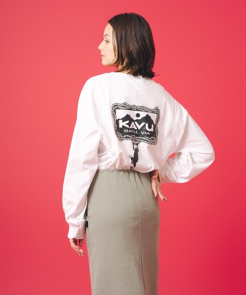 KAVU(カブー)の「KAVU/カブー Sweat Skirt/スウェットスカート(スカート・レディース・サンドグレー/ブラック・MEDIUM)」の15枚目の写真