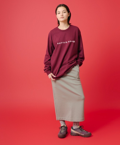 KAVU(カブー)の「KAVU/カブー Sweat Skirt/スウェットスカート(スカート・レディース・サンドグレー/ブラック・MEDIUM)」の13枚目の写真