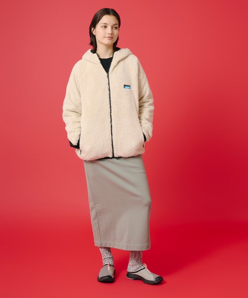 KAVU(カブー)の「KAVU/カブー Sweat Skirt/スウェットスカート(スカート・レディース・サンドグレー/ブラック・MEDIUM)」の16枚目の写真