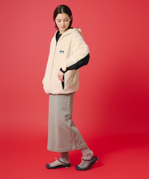 KAVU(カブー)の「KAVU/カブー Sweat Skirt/スウェットスカート(スカート・レディース・サンドグレー/ブラック・MEDIUM)」の17枚目の写真