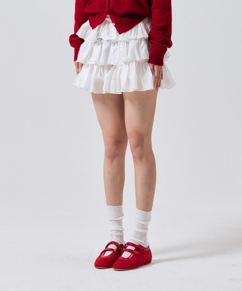 ARI(アリ)の「IVY ミニカンカン スカートパンツ / ホワイト(スカート・レディース・ホワイト・FREE)」の2枚目の写真