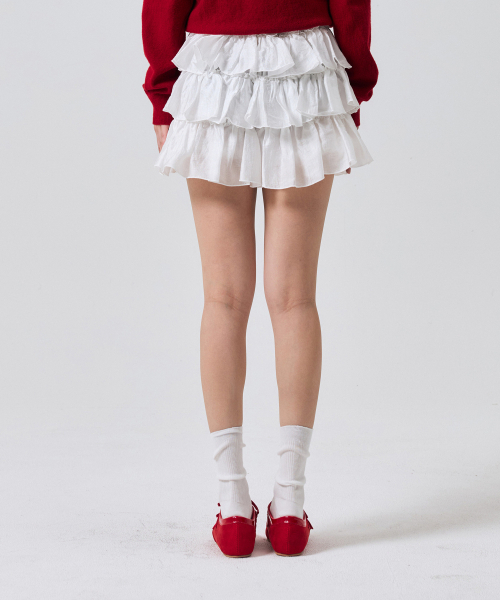ARI(アリ)の「IVY ミニカンカン スカートパンツ / ホワイト(スカート・レディース・ホワイト・FREE)」の3枚目の写真