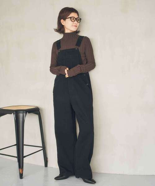 Spick & Span(スピックアンドスパン)の「《40周年 / 》S.SHIORI*S バレルレッグサロペット(サロペット/オーバーオール・レディース・その他4/ブラック・36/38/T38)」の3枚目の写真